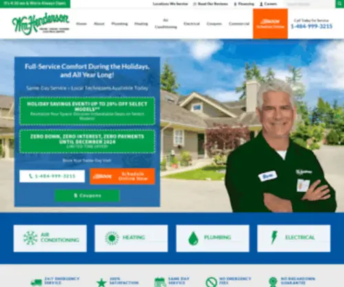 Williamhendersonplumbing.com(Delaware County) Screenshot