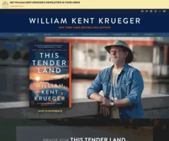 Williamkentkrueger.com(William Kent Krueger) Screenshot