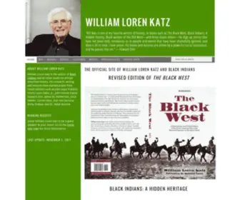 Williamlkatz.com(The official Web site for William Loren Katz historian) Screenshot