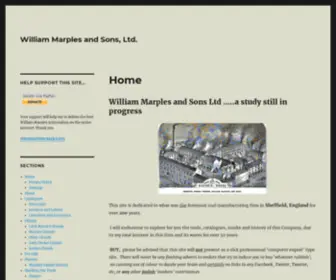Williammarplesandsons.com(The premier site for William Marples & Son's Tools) Screenshot