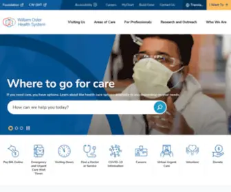 Williamoslerhs.ca(William Osler Health System) Screenshot