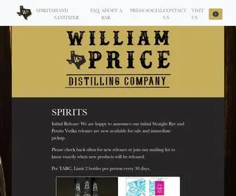 Williampricedistilling.com(William price distilling) Screenshot