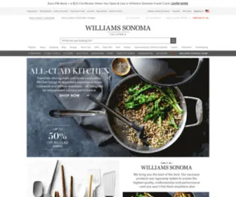 Williams-Sonoma.com(Cookware, Cooking Utensils, Kitchen Decor & Gourmet Foods) Screenshot