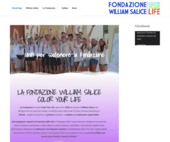 Williamsalicecoloryourlife.it(William Salice Fondazione Color Your Life) Screenshot