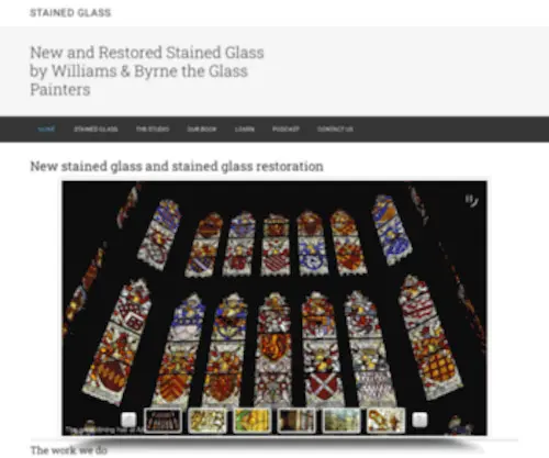 Williamsandbyrne.co.uk(New and Restored Stained Glass by Williams & Byrne the Glass Painters) Screenshot