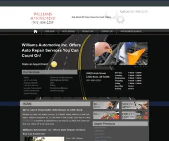 Williamsautomotivear.com(Williams Automotive Inc) Screenshot