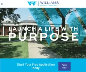 Williamsbu.edu(Williams Baptist University) Screenshot