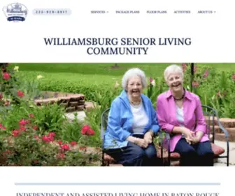 Williamsburgbr.com(Williamsburg Senior Living Community) Screenshot