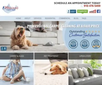 Williamscarpetcarenc.com(Professional Care Carpet Cleaning Fayetteville NC) Screenshot