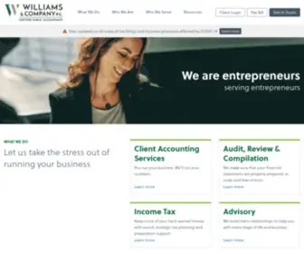 WilliamscPas.com(Williams & Company P.C) Screenshot