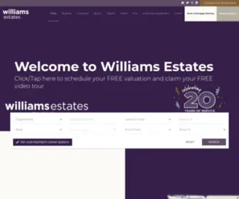 Williamsestates.com(Award Winning Estate Agents in North Wales) Screenshot