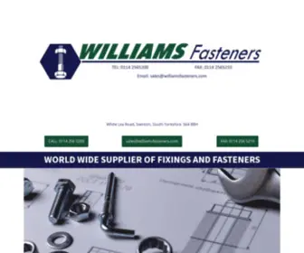 Williamsfasteners.com(UK Fastener Suppliers) Screenshot