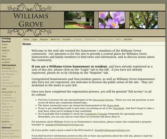 Williamsgroveliving.com(Williams Grove) Screenshot