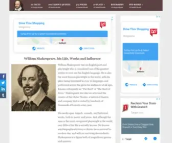 Williamshakespeare.net(William Shakespeare) Screenshot