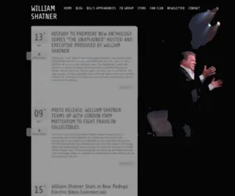 Williamshatner.com(WILLIAM SHATNER) Screenshot