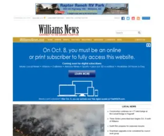 Williamsnews.com(Williams-Grand Canyon News) Screenshot