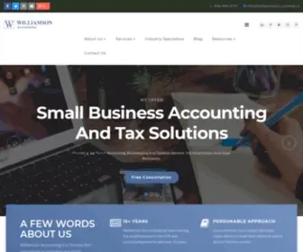 Williamsonaccounting.ca(Toronto Small Business Accounting) Screenshot