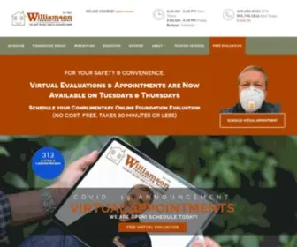 Williamsonfoundation.com(Williamson Foundation Repair & Drainage Correction E) Screenshot