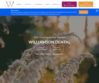 Williamsonsmiles.com(Dentist in Festus & Columbia) Screenshot