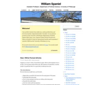 Williamspaniel.com(William Spaniel) Screenshot