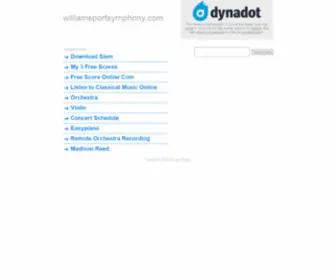 Williamsportsymphony.com(Williamsportsymphony) Screenshot