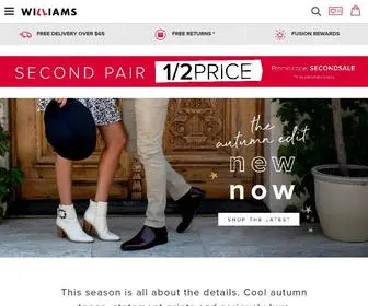 Williamsshoes.com.au(Williams Shoes) Screenshot
