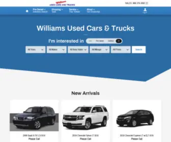 Williamsused.com(Williams Used Cars & Trucks) Screenshot