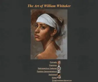 Williamwhitaker.com(William Whitaker paintings) Screenshot