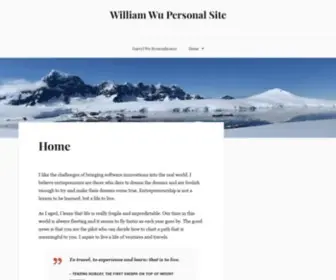 Williamwu.com(William Wu Personal Site) Screenshot