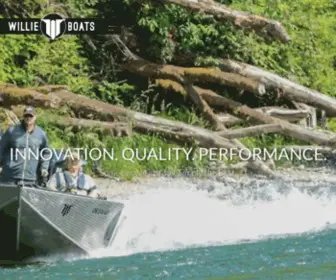 Willieboats.com(Manufacturer of the finest all welded aluminum fishing boats in the world. Willie Boats) Screenshot