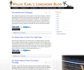 Willieearl.com(Willie Earls Longhorn Blog) Screenshot