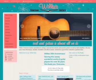 Williesguitars.com(Willies American Guitars) Screenshot