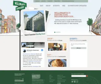 WillimantiCDowntown.org(Downtown Willimantic) Screenshot