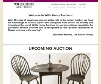 Willishenryauctions.com(Antiques and Fine Art at Auction) Screenshot