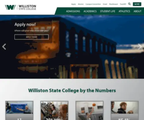Willistonstate.edu(Williston State College) Screenshot