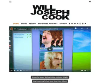 Willjosephcook.co.uk(The official store for Will Joseph Cook) Screenshot
