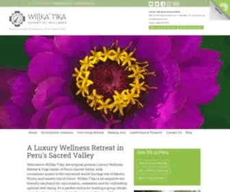 Willkatika.com(Willka T'ika Luxury Hotel & Wellness Retreat in Peru's Sacred Valley) Screenshot