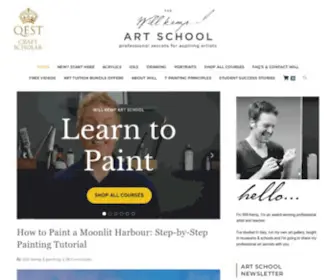 Willkempartschool.com(Will Kemp Art School) Screenshot