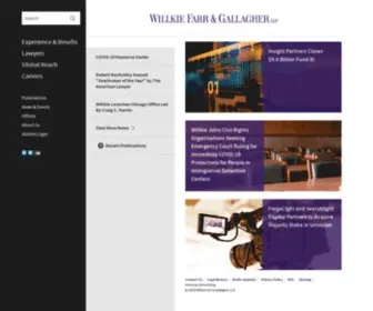 Willkie.com(Willkie Farr & Gallagher LLP) Screenshot