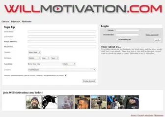 Willmotivation.com(Create) Screenshot