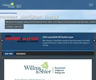 Willmsshier.com(Environmental Law Firm in Canada) Screenshot