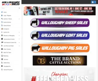 Willoughbylivestocksales.com(Online Auctions) Screenshot