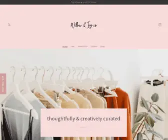 Willowandivyco.com(Willow and Ivy Co) Screenshot