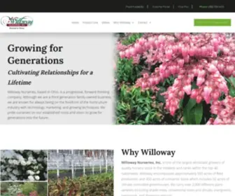 Willowaynurseries.com(Rooted to Grow) Screenshot
