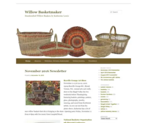 Willowbasketmaker.com(Willow Basketmaker) Screenshot