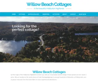 Willowbeach.com(Willow Beach Cottages) Screenshot