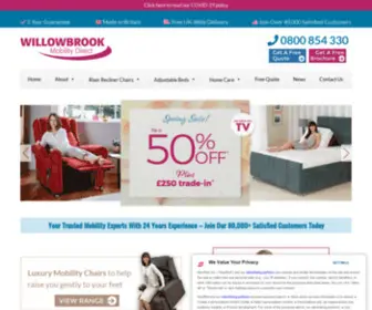 Willowbrook.co.uk(Riser Recliner Chairs And Adjustable Beds) Screenshot