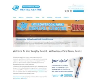 Willowbrookparkdental.com(Dentist in Langley) Screenshot