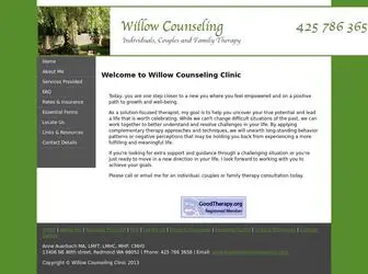 Willowcounselingclinic.com(Anne Auerbach at Willow Counseling) Screenshot