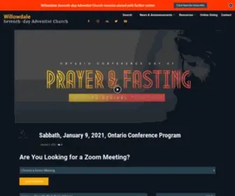 Willowdalechurch.ca(Willowdale Seventh) Screenshot